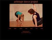 Tablet Screenshot of antelopedanceproject.com
